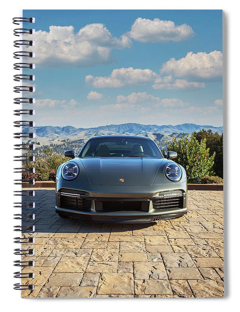 Cars Spiral Notebook featuring the photograph #Porsche #911 #Turbo S #Print #36 by ItzKirb Photography