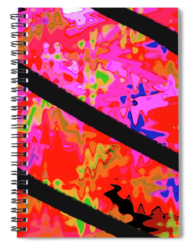  Spiral Notebook featuring the digital art 4-24-2010xabcde by Walter Paul Bebirian