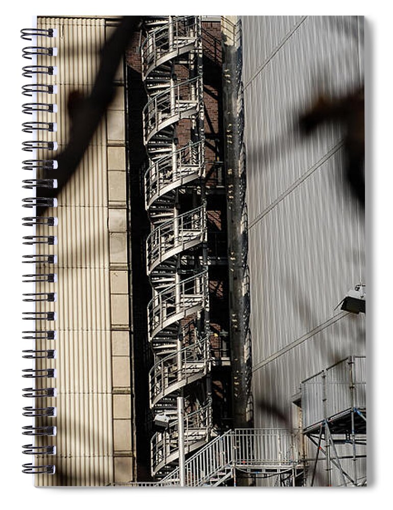 Architecture Spiral Notebook featuring the photograph Architecture details #4 by Eleni Kouri