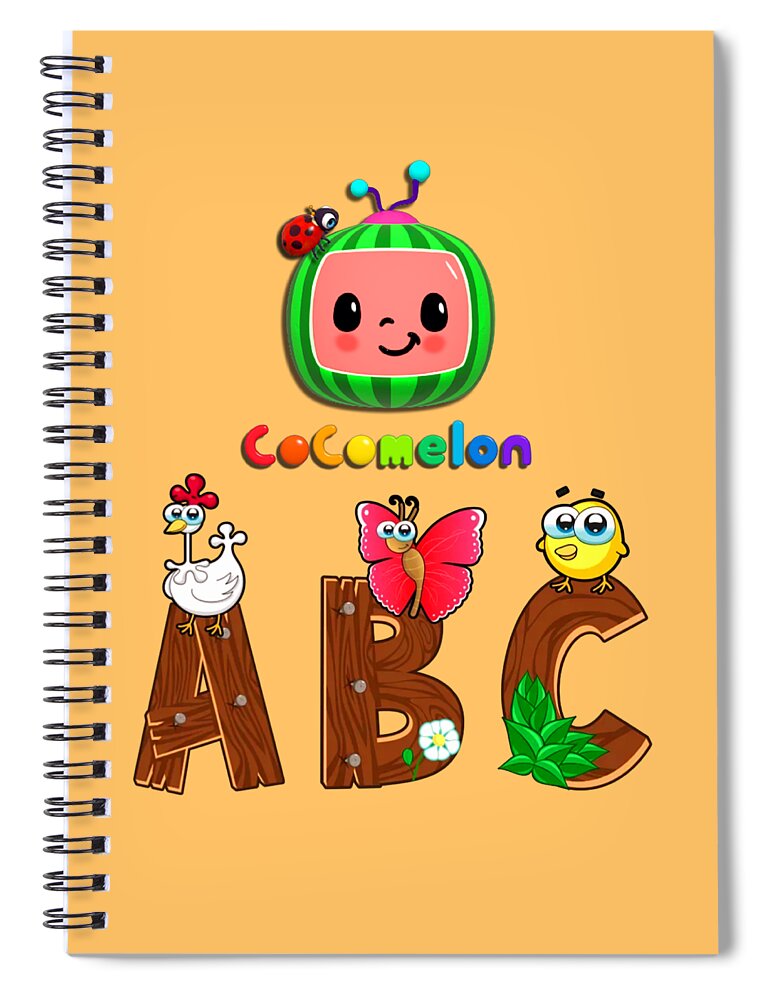 Nursery rhymes kids songs Cocomelon #4 Spiral Notebook by Marina Citic -  Fine Art America