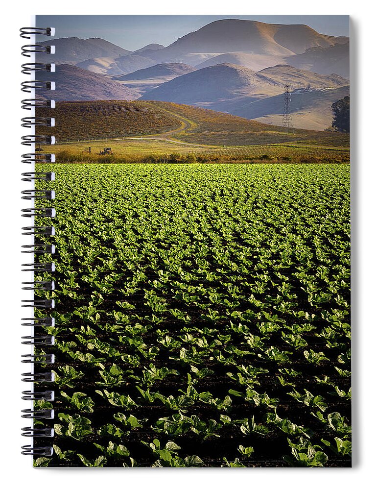  Spiral Notebook featuring the photograph San Luis Obispo #5 by Lars Mikkelsen
