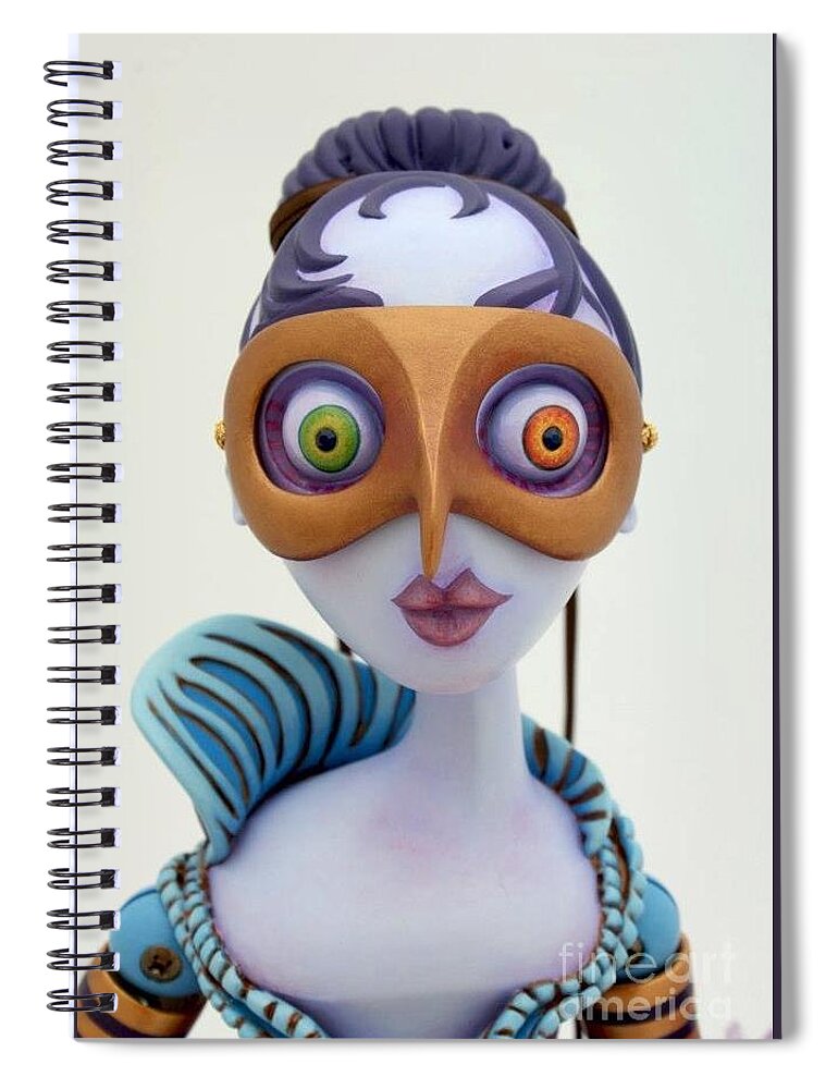  Spiral Notebook featuring the mixed media Untitled #40 by Judy Henninger