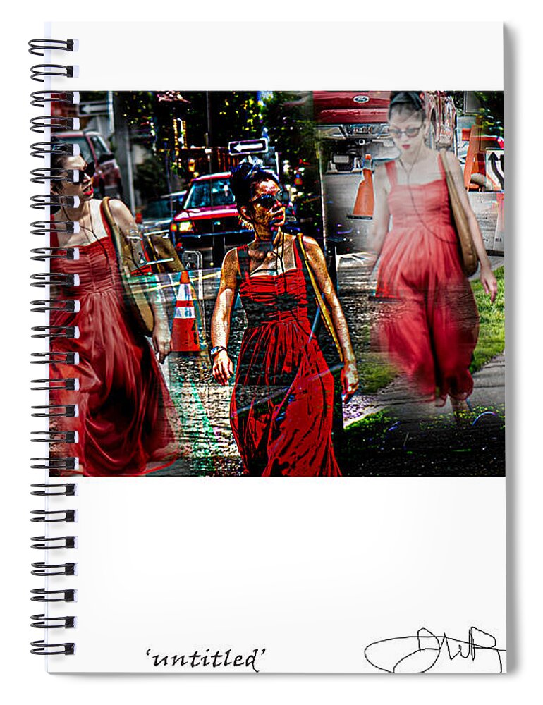 Signed Limited Edition Of 10 Spiral Notebook featuring the digital art 41 by Jerald Blackstock