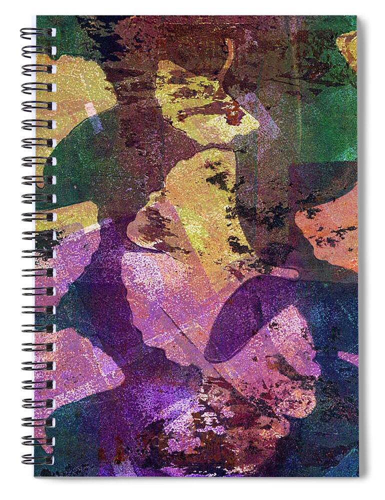 Aged Spiral Notebook featuring the painting 41 by Joye Ardyn Durham
