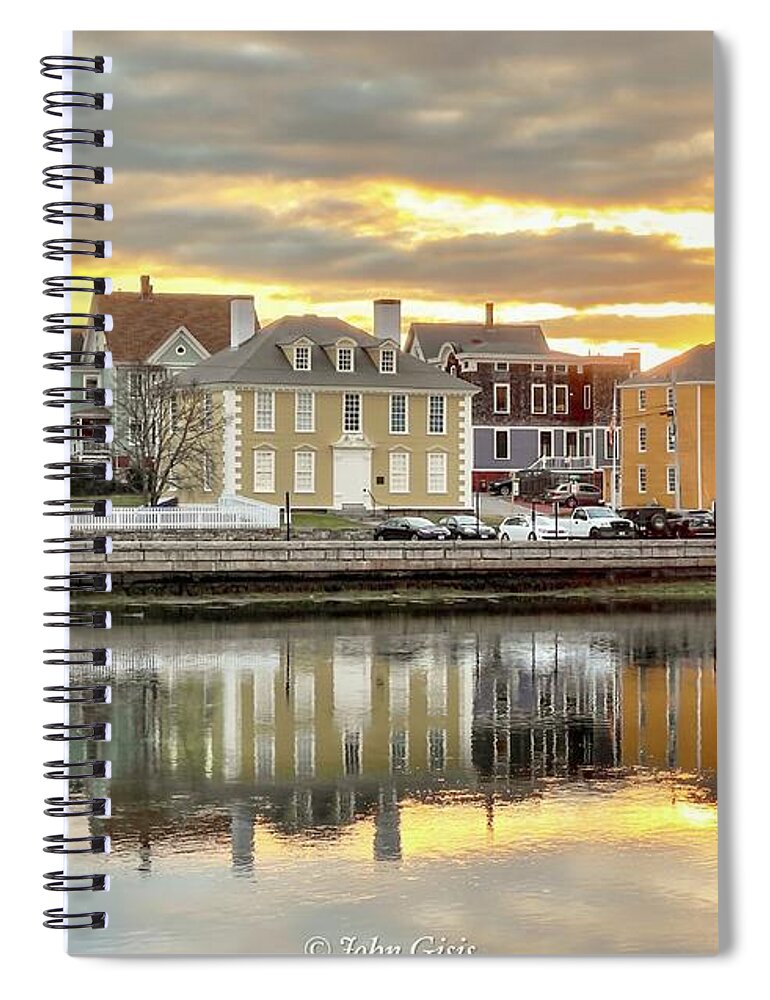  Spiral Notebook featuring the photograph Portsmouth #41 by John Gisis