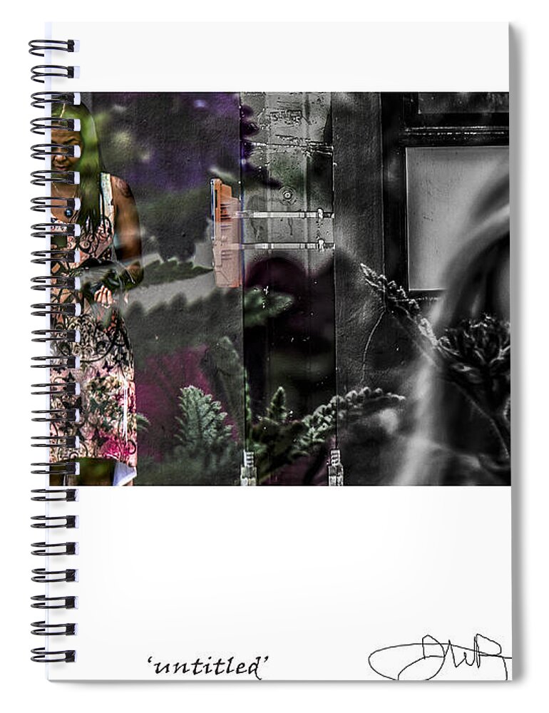 Signed Limited Edition Of 10 Spiral Notebook featuring the digital art 43 by Jerald Blackstock