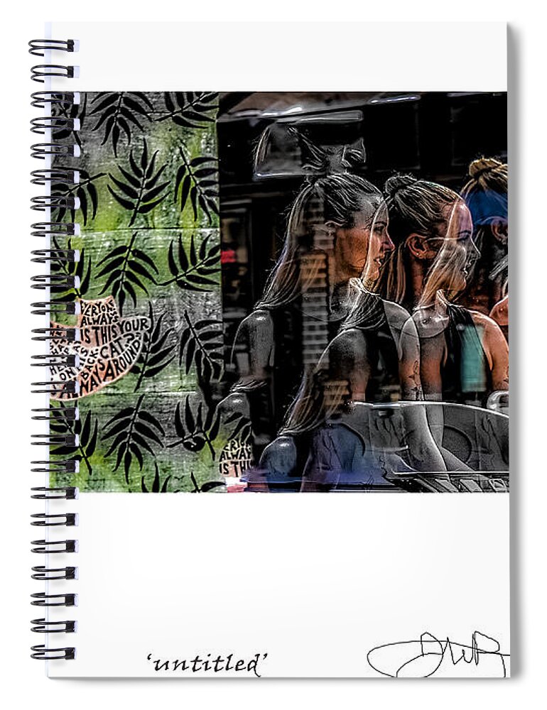 Signed Limited Edition Of 10 Spiral Notebook featuring the digital art 44 by Jerald Blackstock