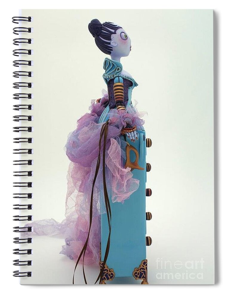  Spiral Notebook featuring the mixed media Untitled #44 by Judy Henninger