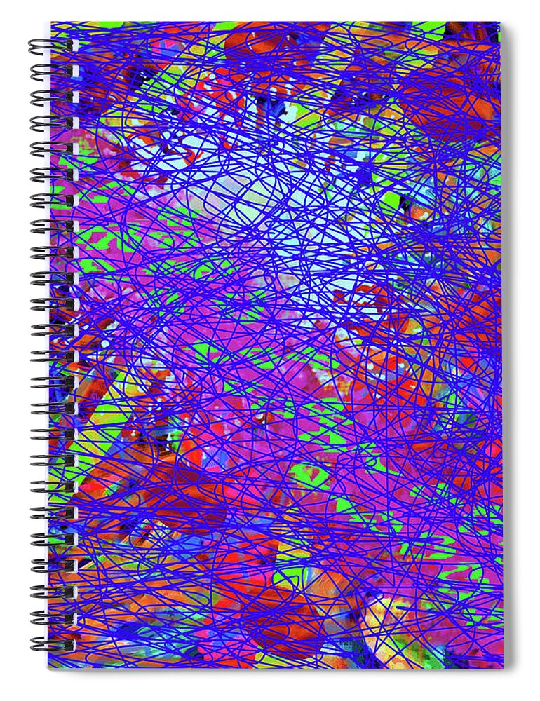 Walter Paul Bebirian: The Bebirian Art Collection Spiral Notebook featuring the digital art 5-29-2012habcdefghijklmn by Walter Paul Bebirian