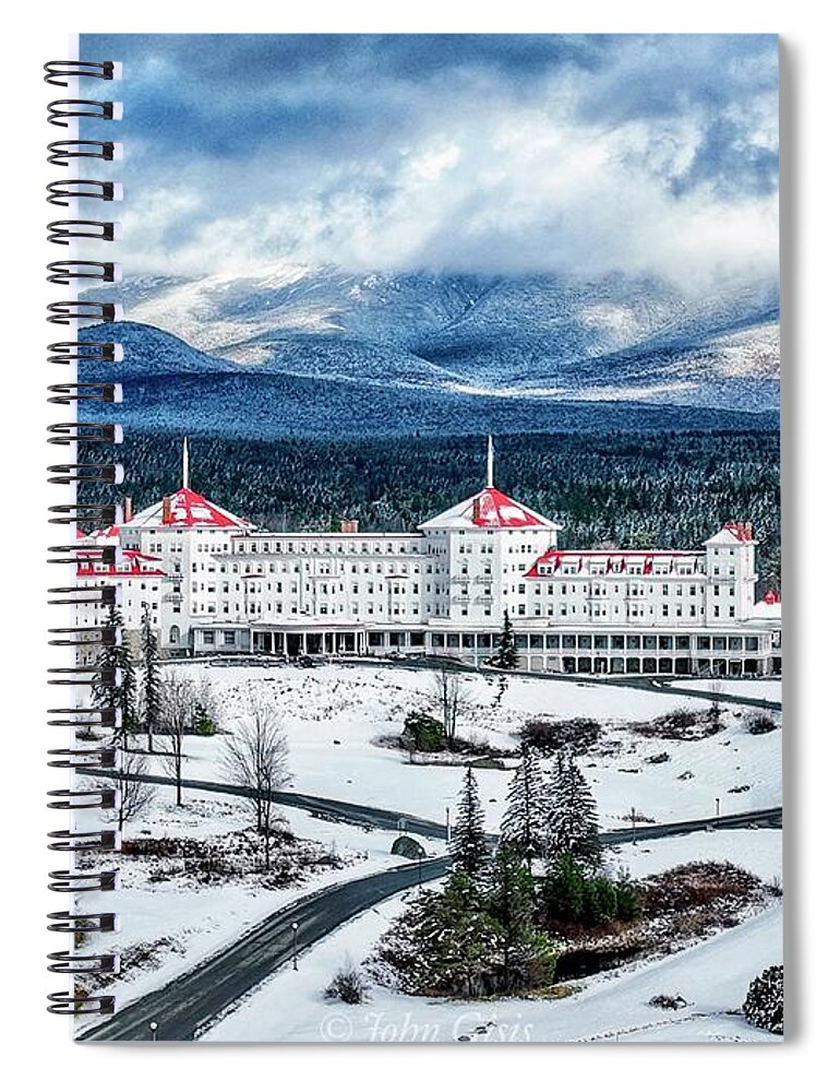 Spiral Notebook featuring the photograph Bretton Woods #5 by John Gisis