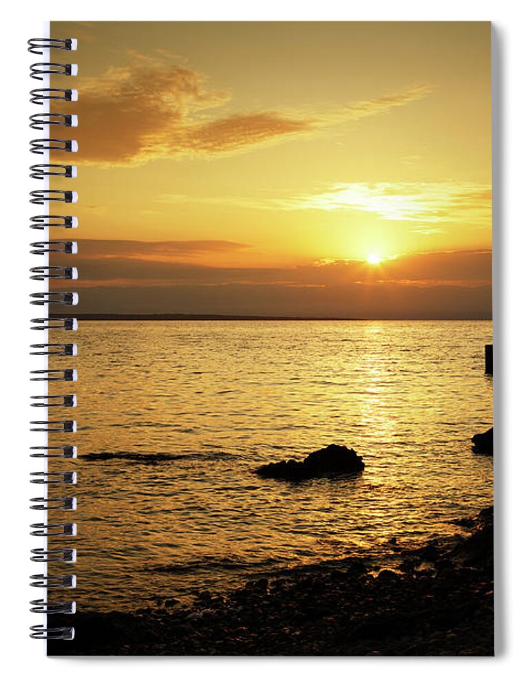 Losinj Spiral Notebook featuring the photograph Cunski beach and coastline, Losinj Island, Croatia #5 by Ian Middleton