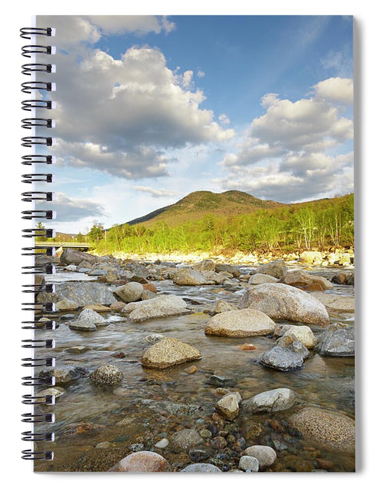 Black Mountain Spiral Notebook featuring the photograph East Branch of the Pemigewasset River - Lincoln, New Hampshire #5 by Erin Paul Donovan
