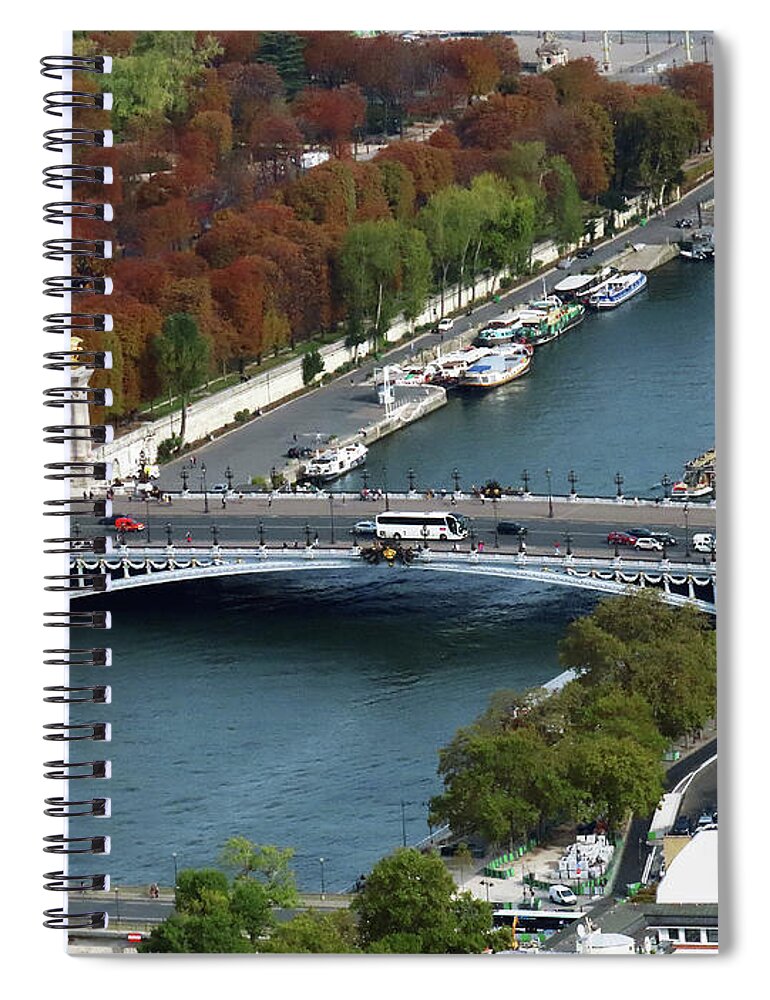 Paris Spiral Notebook featuring the photograph Paris, France #5 by Steven Spak