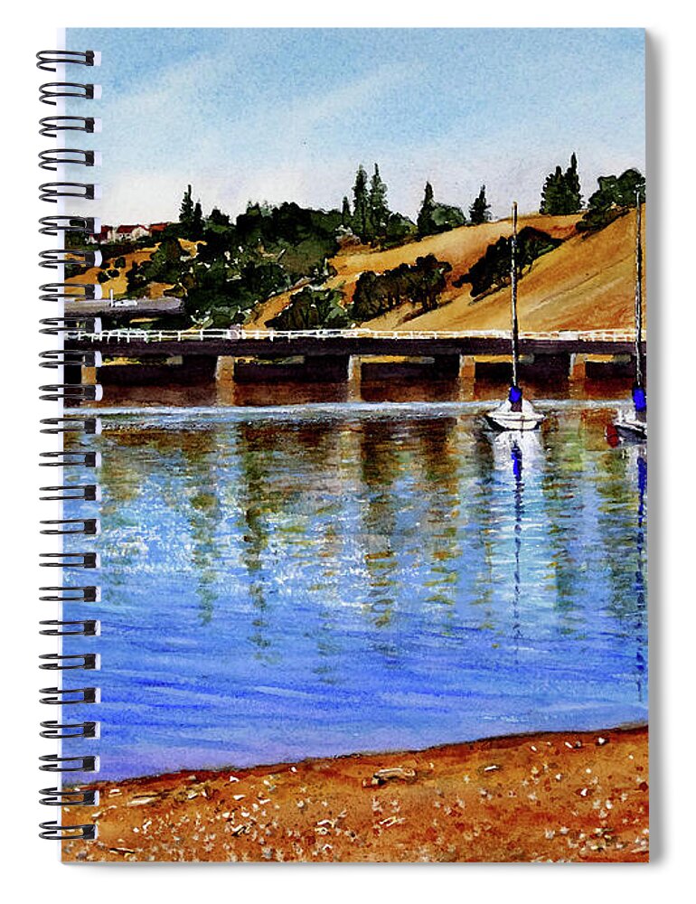 Placer Arts Spiral Notebook featuring the painting #531 Nimbus Flat SRA #531 by William Lum