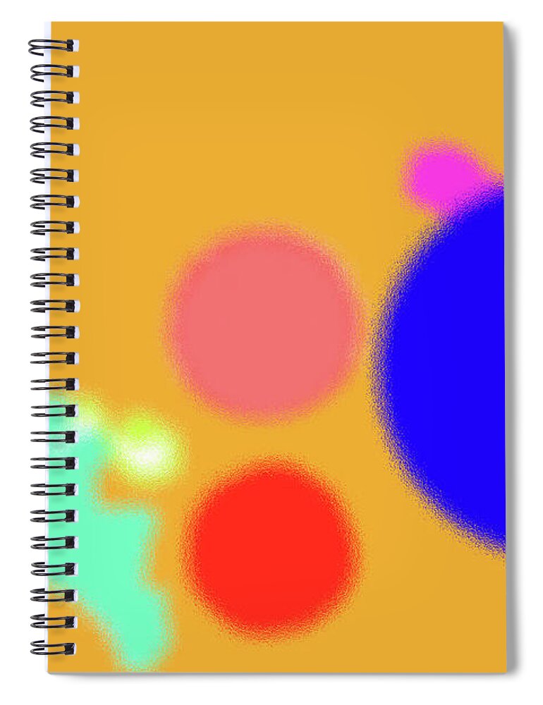  Spiral Notebook featuring the digital art 6-14-2009y by Walter Paul Bebirian