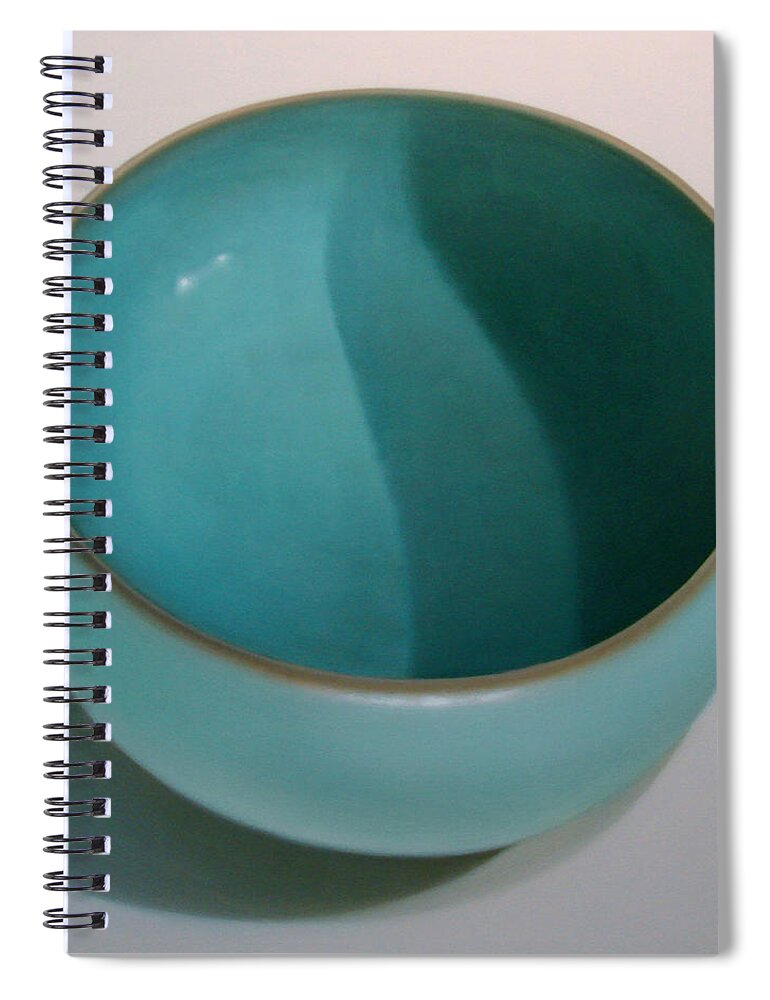 Porcelain Spiral Notebook featuring the painting Porcelain #6 by Zusheng Yu