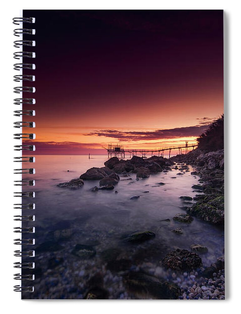 Marco Crupi Rome Photography Spiral Notebook featuring the photograph 6 seconds of Dawn by Marco Crupi