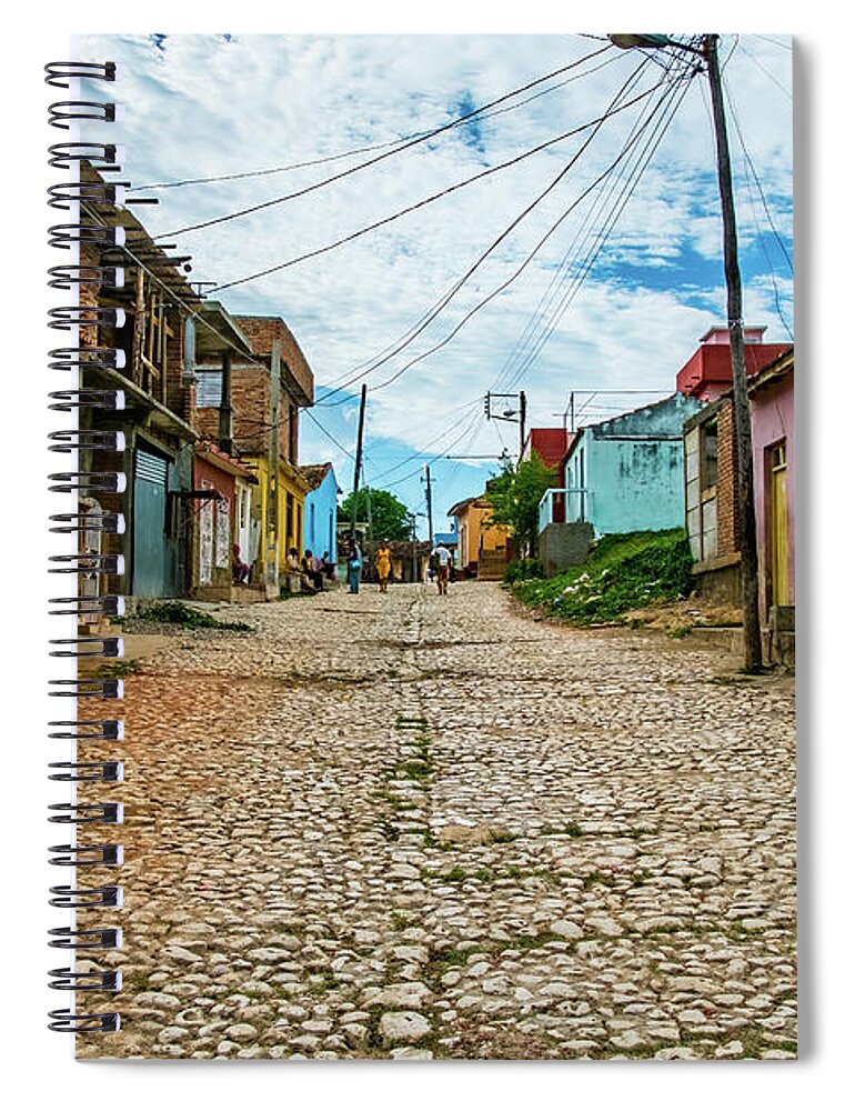 Cuba Spiral Notebook featuring the photograph Street photo, Trinidad. Cuba #6 by Lie Yim