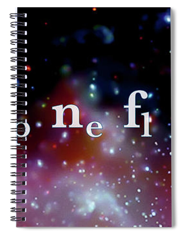 Physics Spiral Notebook featuring the photograph The Drake Equation by Monica Schroeder