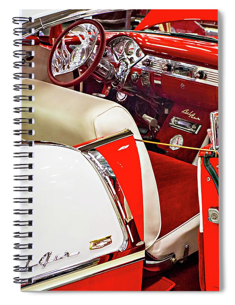Color Spiral Notebook featuring the photograph 60 BelAir Custom by Alan Hausenflock