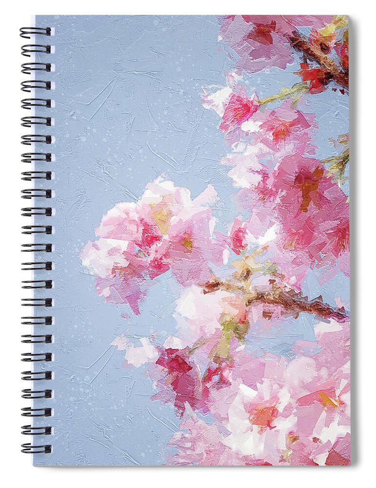 Spring Spiral Notebook featuring the digital art Spring is Here #60 by TintoDesigns