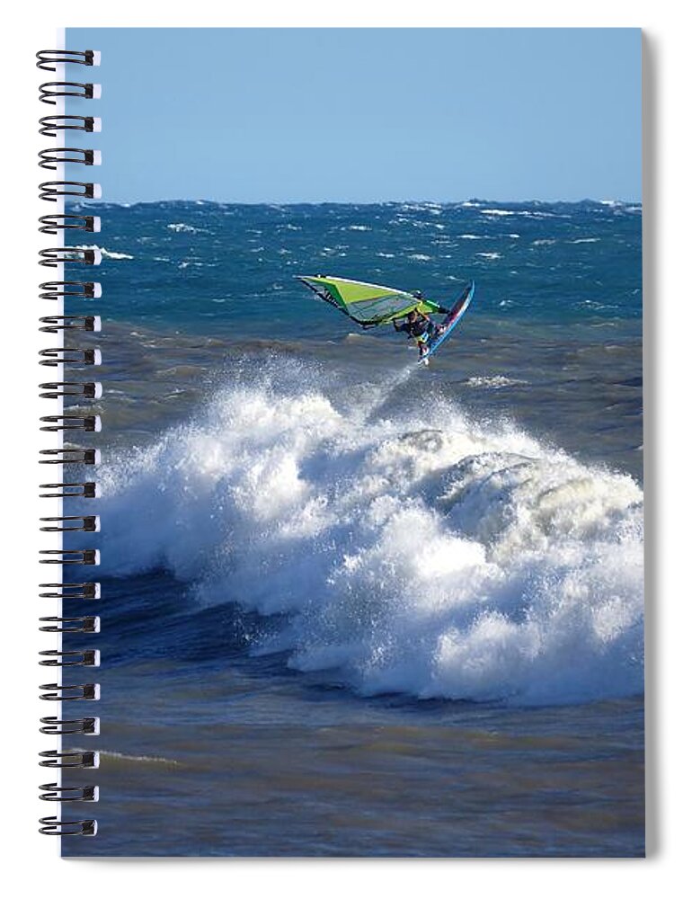Waves Spiral Notebook featuring the photograph Imperia, ottobre 2018 #69 by Marco Cattaruzzi