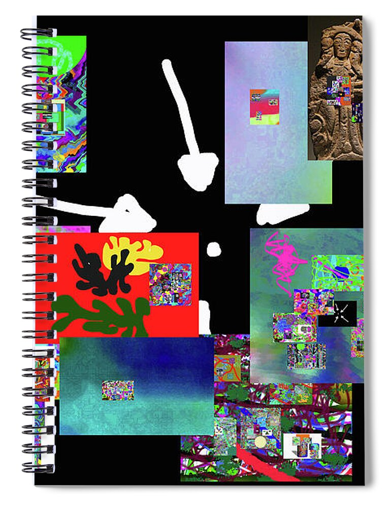 Walter Paul Bebirian: Volord Kingdom Art Collection Grand Gallery Spiral Notebook featuring the digital art 7-4-2020g by Walter Paul Bebirian