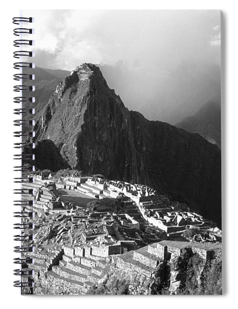 Machu Picchu Spiral Notebook featuring the photograph Machu Picchu Peru #1 by James Brunker