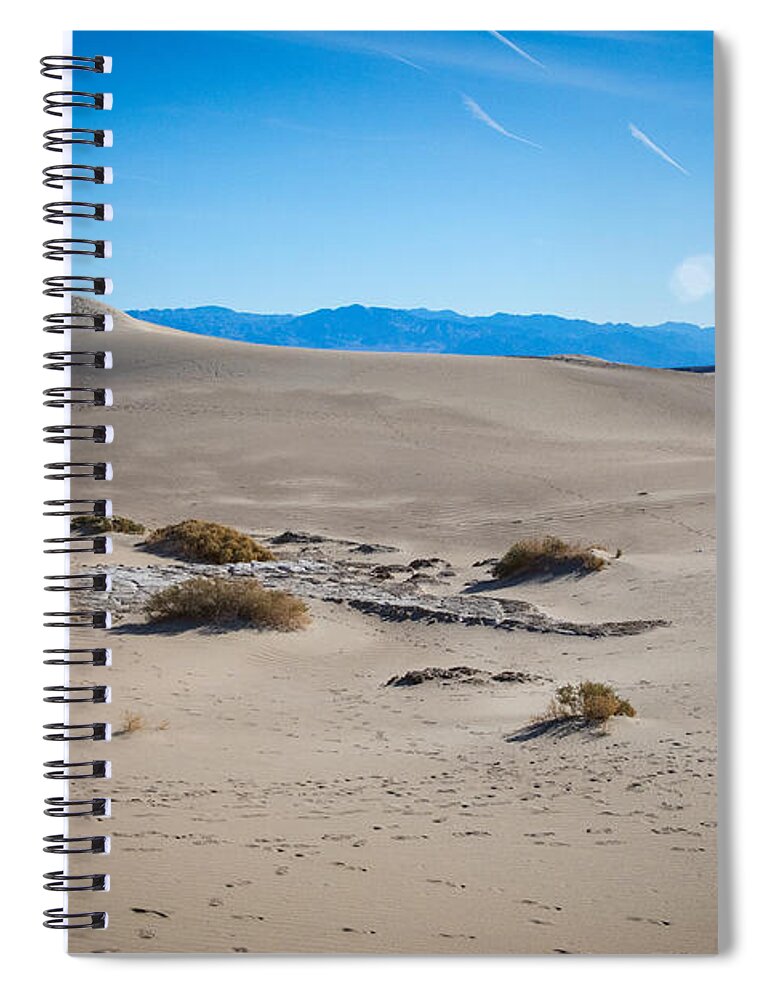 California Spiral Notebook featuring the photograph Mesquite Flat Sand Dunes #7 by Jonathan Babon