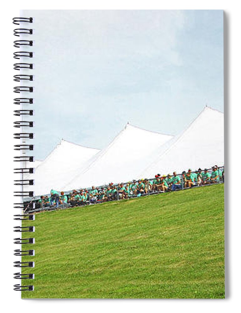 Indycar Spiral Notebook featuring the photograph Verizon IndyCar Series Iowa Corn Indy 300 by Pete Klinger