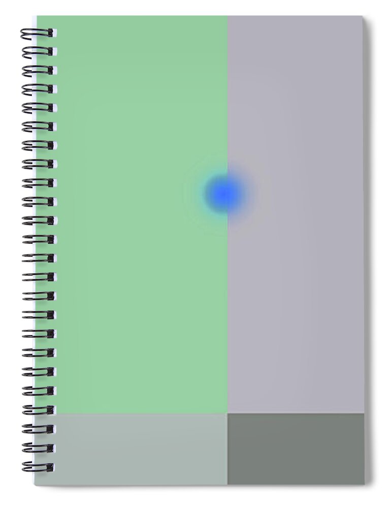 Walter Paul Bebirian: The Bebirian Art Collection Spiral Notebook featuring the digital art 8-20-2008abcdefg by Walter Paul Bebirian