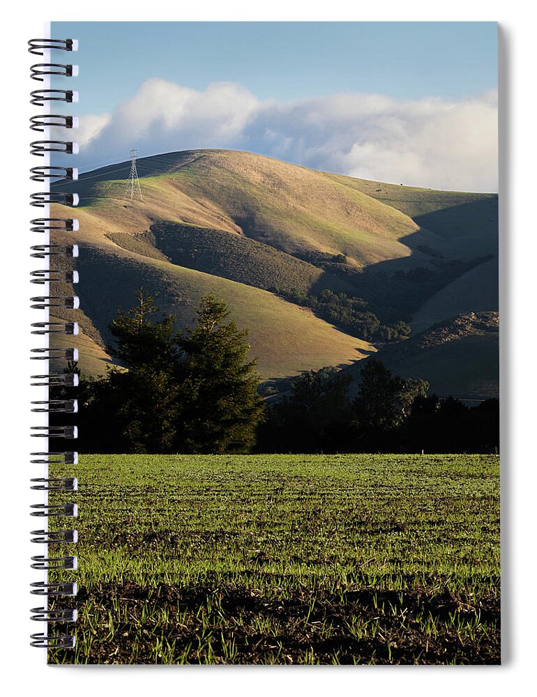  Spiral Notebook featuring the photograph San Luis Obispo #9 by Lars Mikkelsen