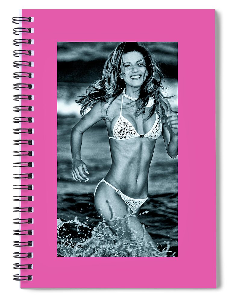 Beach Babe Spiral Notebook featuring the photograph Supermodel Tatyana Liskina Opulence 8404-301 by Amyn Nasser