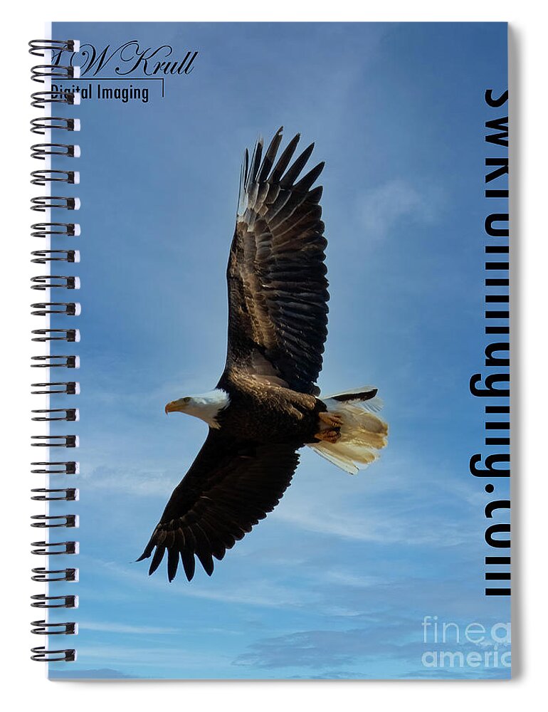 Eagles Spiral Notebook featuring the photograph Bald Eagles in Eleven Mile Canyon #9 by Steven Krull