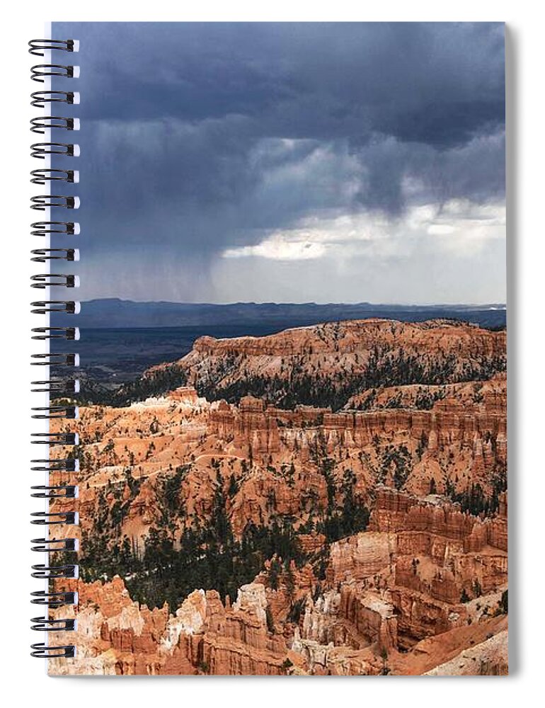 Bryce Canyon Spiral Notebook featuring the digital art Bryce Canyon #9 by Tammy Keyes