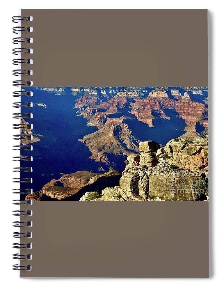 The Grand Canyon Spiral Notebook featuring the digital art The Grand Canyon #9 by Tammy Keyes