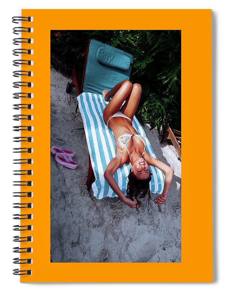 Supermodel Tatyana Liskina Spiral Notebook featuring the photograph Supermodel Tatyana Liskina Opulence 9208-100 by Amyn Nasser
