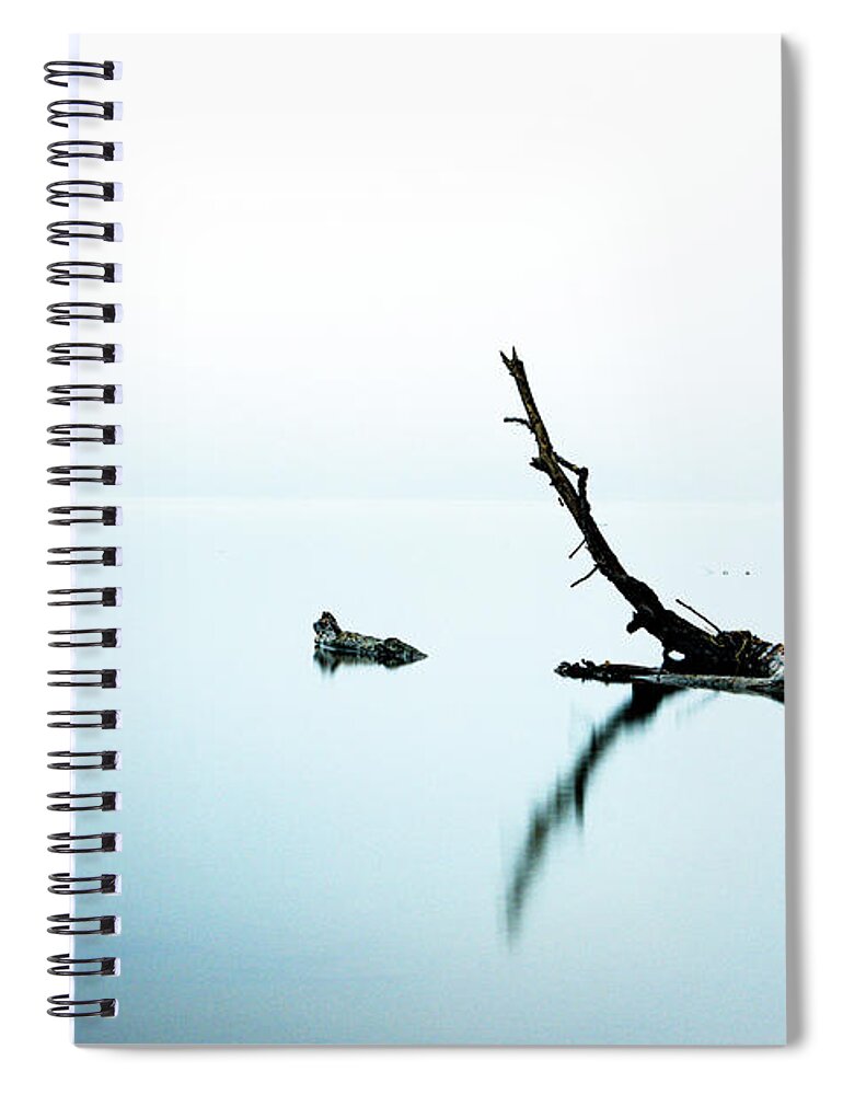 Blue Spiral Notebook featuring the photograph A Blue Infinity by Tim Kuret