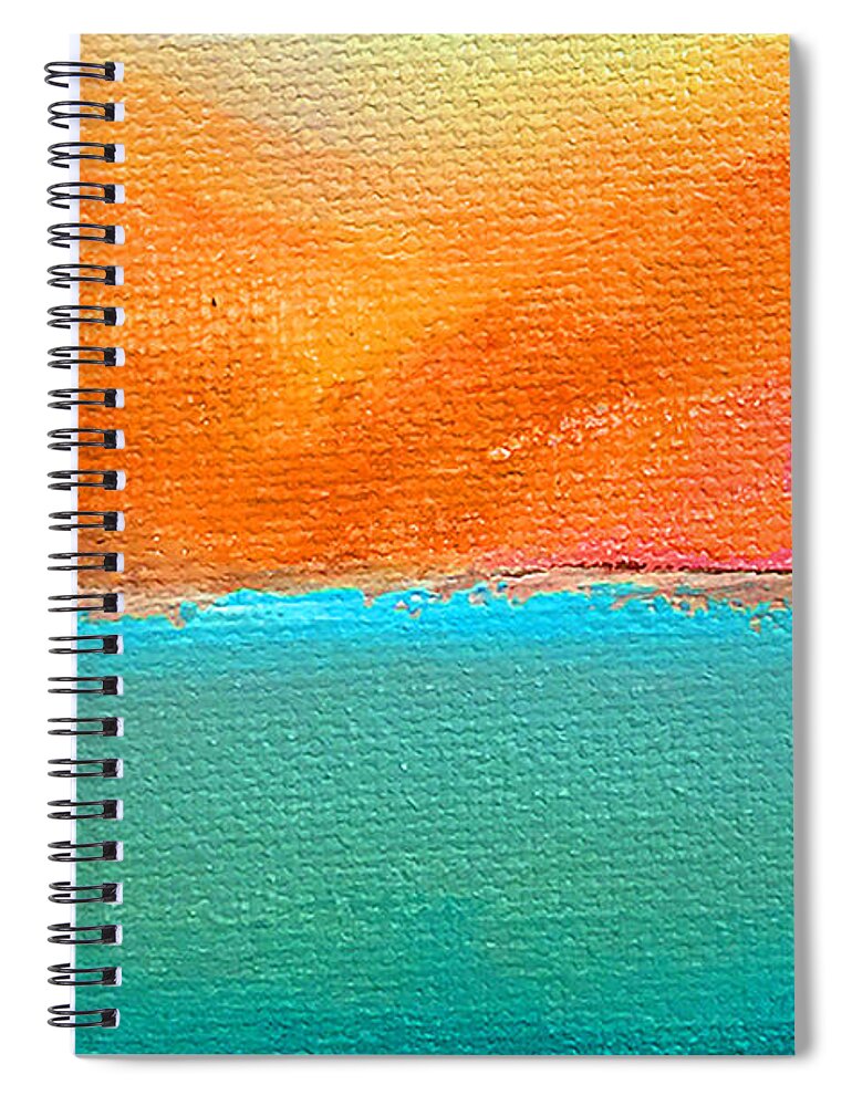 Sunrise Spiral Notebook featuring the painting A Closer Walk II by Linda Bailey