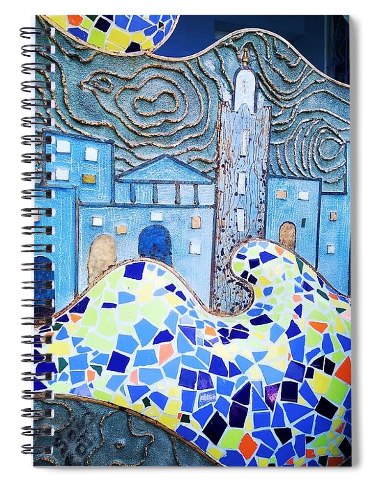 Wall Art Spiral Notebook featuring the photograph A cote de bleue by Jarek Filipowicz