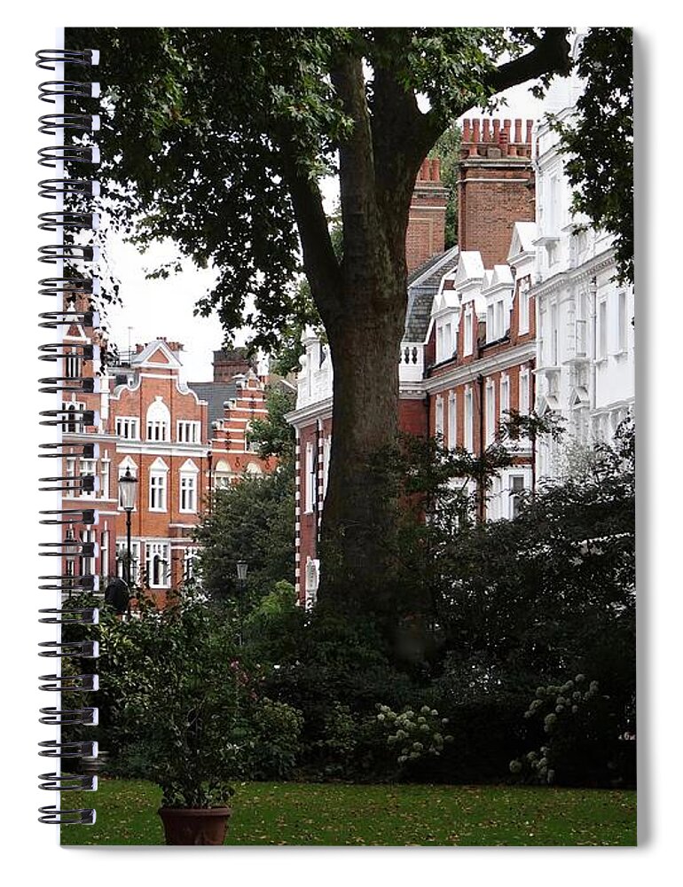 London Spiral Notebook featuring the photograph A Crescent In Kensington by Ira Shander