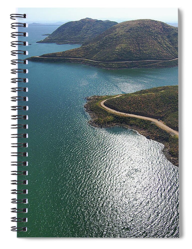 Lake Spiral Notebook featuring the photograph A Diamond of a Lake by Marcus Jones