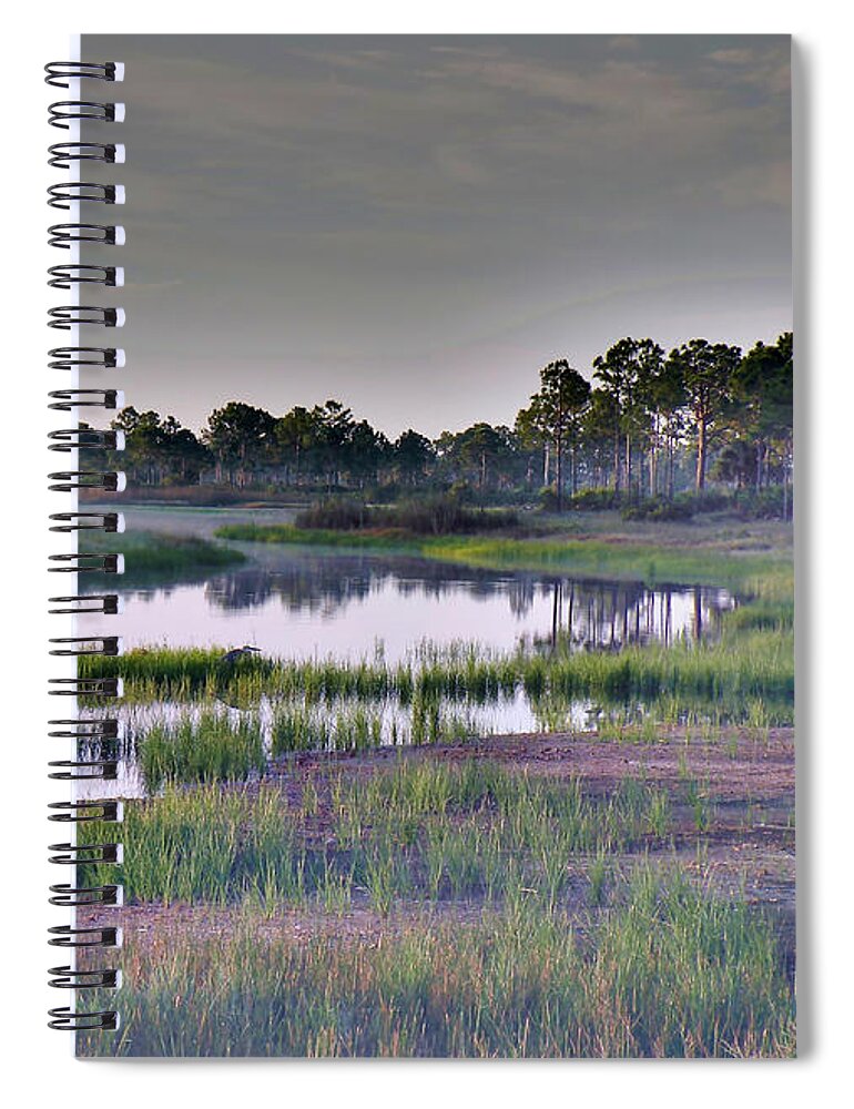 River Spiral Notebook featuring the photograph A Different Mood by Rosalie Scanlon