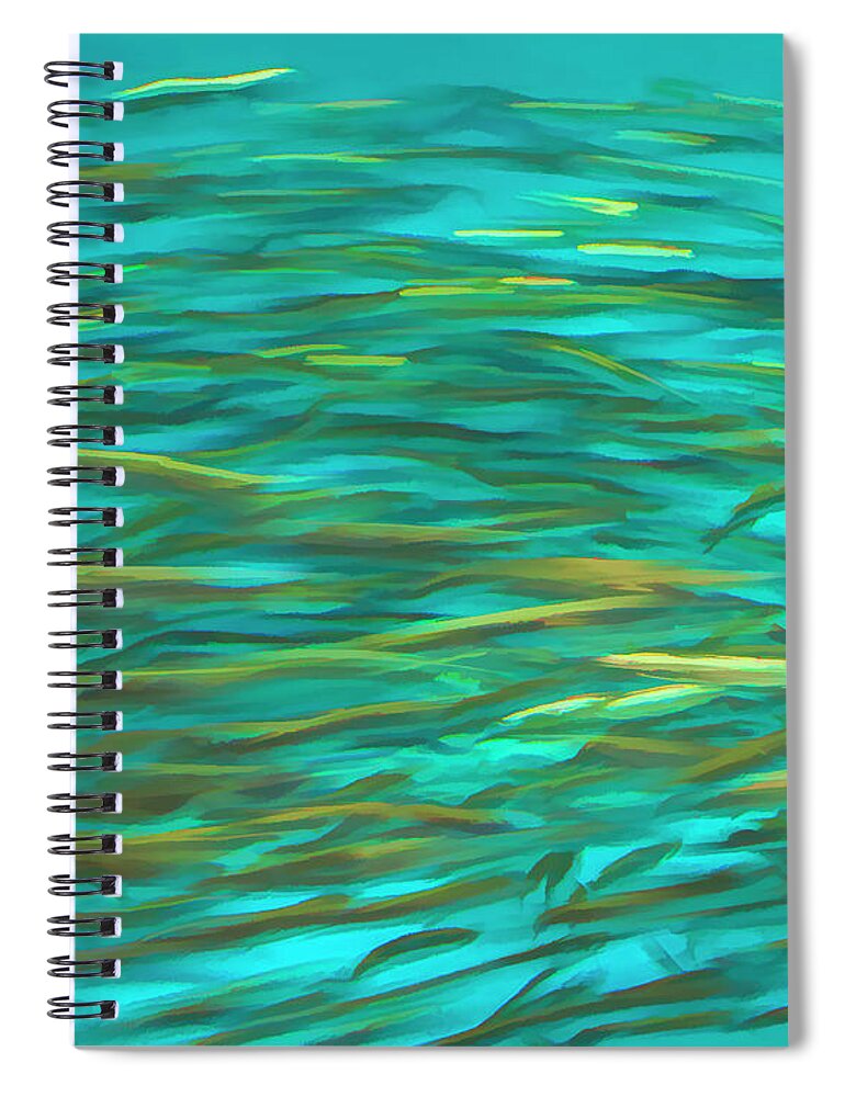 Fish Spiral Notebook featuring the photograph A Flurry of Fish by Ginger Stein