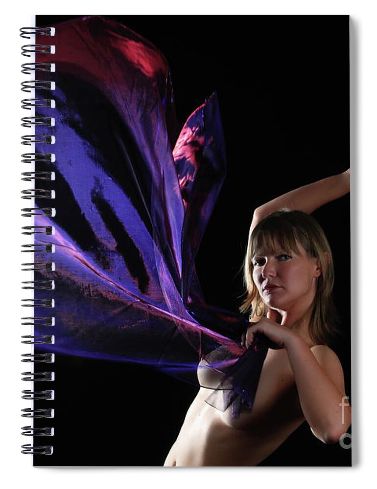 Nude Spiral Notebook featuring the photograph A Gentle Wind by Robert WK Clark