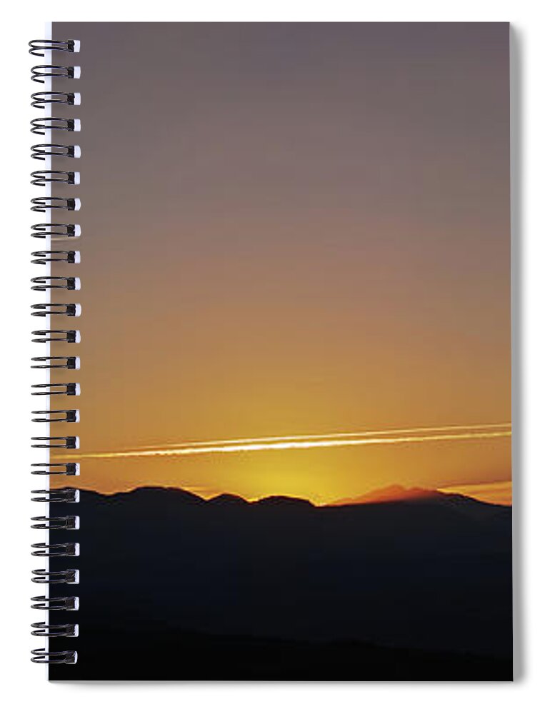 Landscape Spiral Notebook featuring the photograph A light box by Karine GADRE