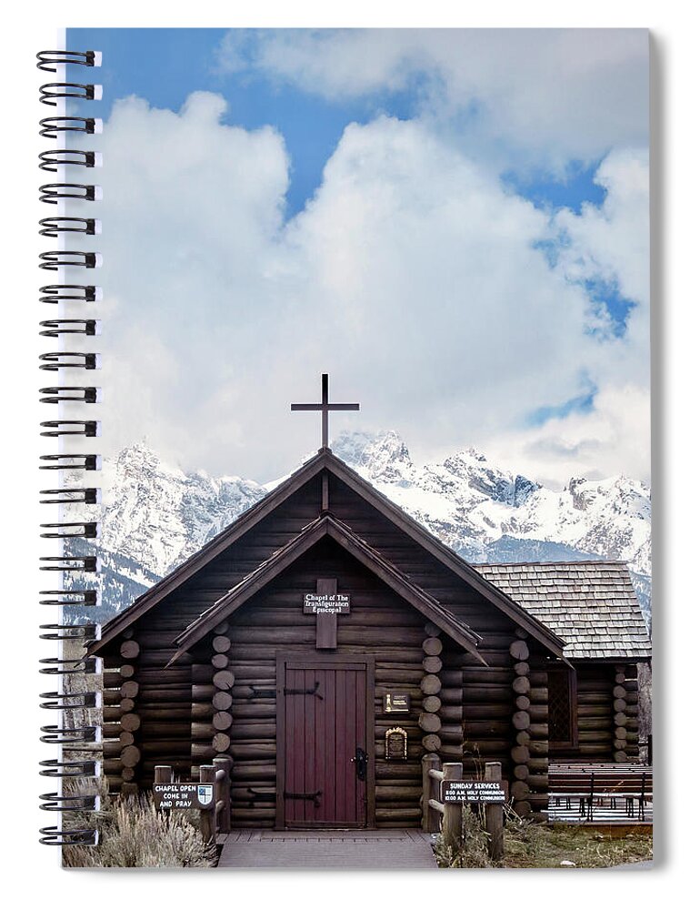Chapel Of The Transfiguration Spiral Notebook featuring the photograph A Little Chapel by Rachel Morrison