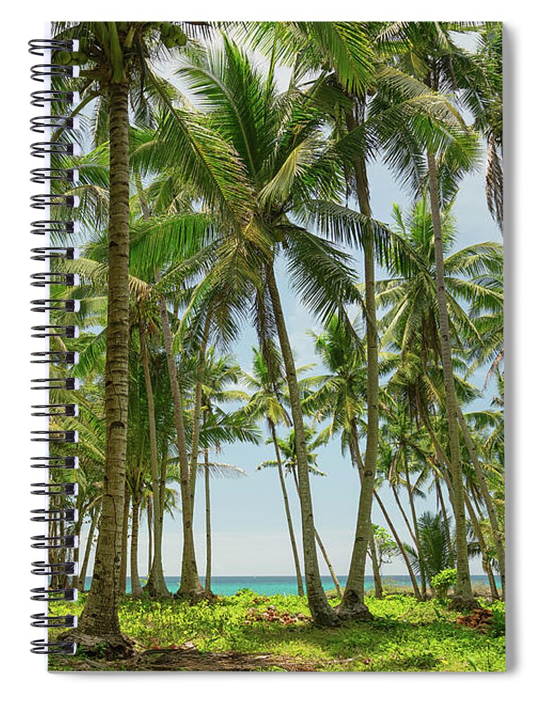 Paradise Spiral Notebook featuring the photograph A Little Ocean Blue by James BO Insogna