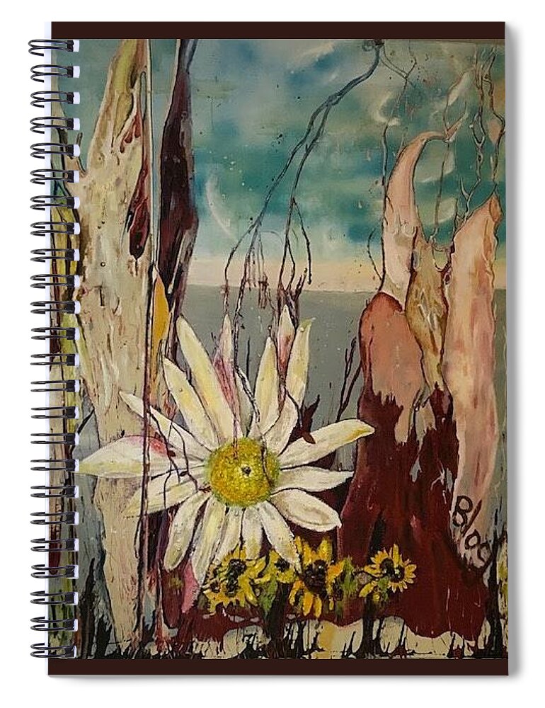 Trees Spiral Notebook featuring the painting A Moment on Tybee by Peggy Blood