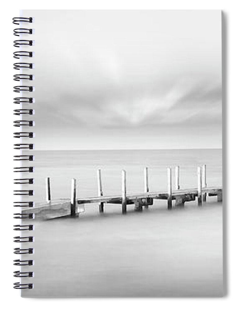 Black And White Photo Spiral Notebook featuring the photograph A New Awakeing by Az Jackson